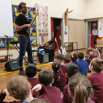 Primary school pupils at Venerable Edward Morgan School